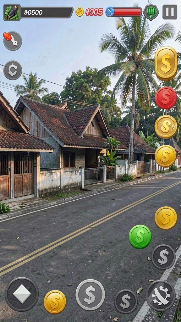 pp444 - Tampilan awal permainan yang menarik.